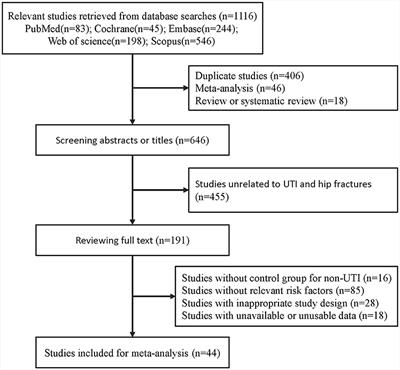 Risk factors for urinary tract infection in geriatric hip fracture patients: a systematic review and meta-analysis